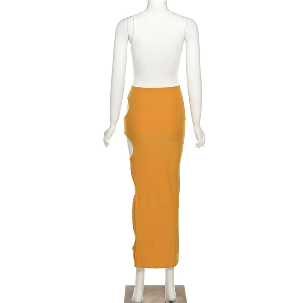 Women Hollow Sexy Pachwork Dress 2021 Fashion Club V Neck Sleeveless Slim Party Dresses Summer Gown Sundress Female Clothing
Women Hollow Sexy Pachwork Dress 2021 Fashion Club V Neck Sleeveless Slim Party Dresses Summer Gown Sundress Female Clothing