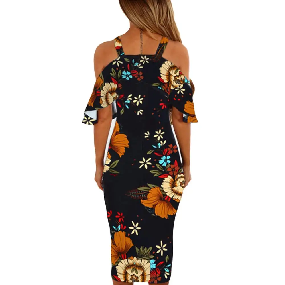 Ladies Elegant Dresses Summer Floral Print Suspenders Cross Shoulder Strapless Party Dress Sexy Sweet Casual Long Dress Femme
Ladies Elegant Dresses Summer Floral Print Suspenders Cross Shoulder Strapless Party Dress Sexy Sweet Casual Long Dress Femme