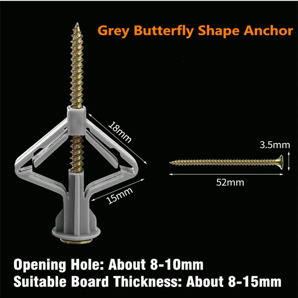 100pcs Expansion Pipe Kit With Screws Self Drilling Wall Home Pierced Special For Nylon Plastic Gypsum Board
100pcs Expansion Pipe Kit With Screws Self Drilling Wall Home Pierced Special For Nylon Plastic Gypsum Board