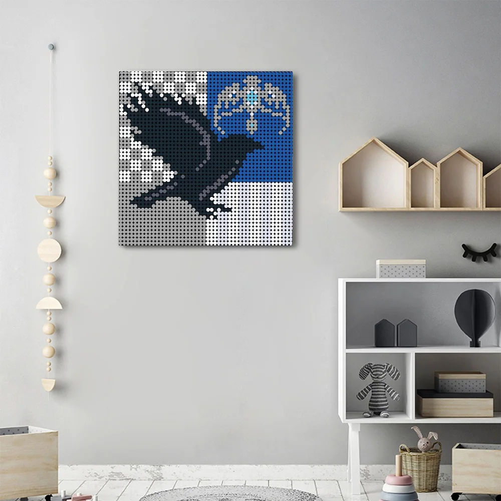 MOC Magic movie Series Mosaic Ravenclawed Faculty Eagle School Badged Pixel Mosaic Art Painting Building Blocks children's diy
MOC Magic movie Series Mosaic Ravenclawed Faculty Eagle School Badged Pixel Mosaic Art Painting Building Blocks children's diy