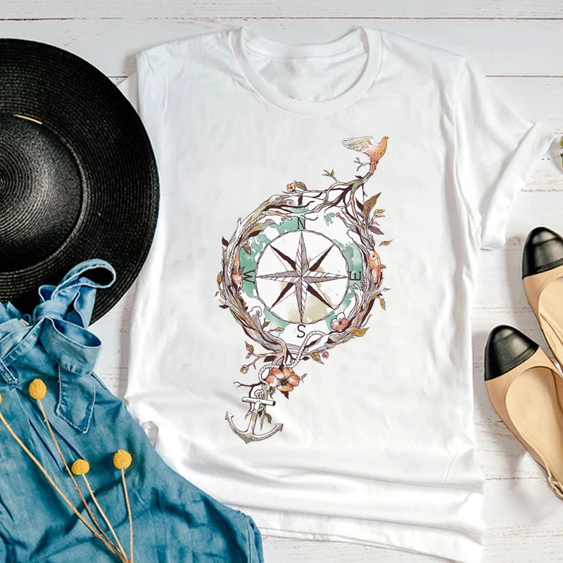 Summer Women Graphic Cartoon Compass Vintage Cute Summer Casual Ladies Cute Fashion 90s Print Female Clothes Tops Tees T-Shirt
Summer Women Graphic Cartoon Compass Vintage Cute Summer Casual Ladies Cute Fashion 90s Print Female Clothes Tops Tees T-Shirt