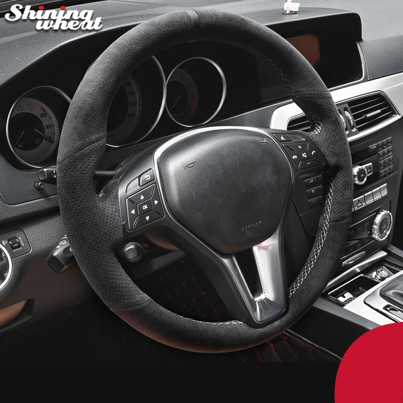 Black Alcantara Hand-stitched Car Steering Wheel Cover for Mercedes Benz A-Class 2013-2015 B-Class 2011-2014 CLA-Class
Black Alcantara Hand-stitched Car Steering Wheel Cover for Mercedes Benz A-Class 2013-2015 B-Class 2011-2014 CLA-Class