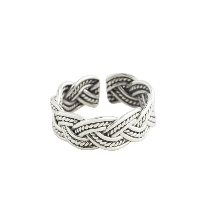 Vintage Buddha Ring Hemp Rope Ring Girl Open S925 Silver Fashion Trend Anniversary Ring for Unisex Netherland Jewellery
Vintage Buddha Ring Hemp Rope Ring Girl Open S925 Silver Fashion Trend Anniversary Ring for Unisex Netherland Jewellery