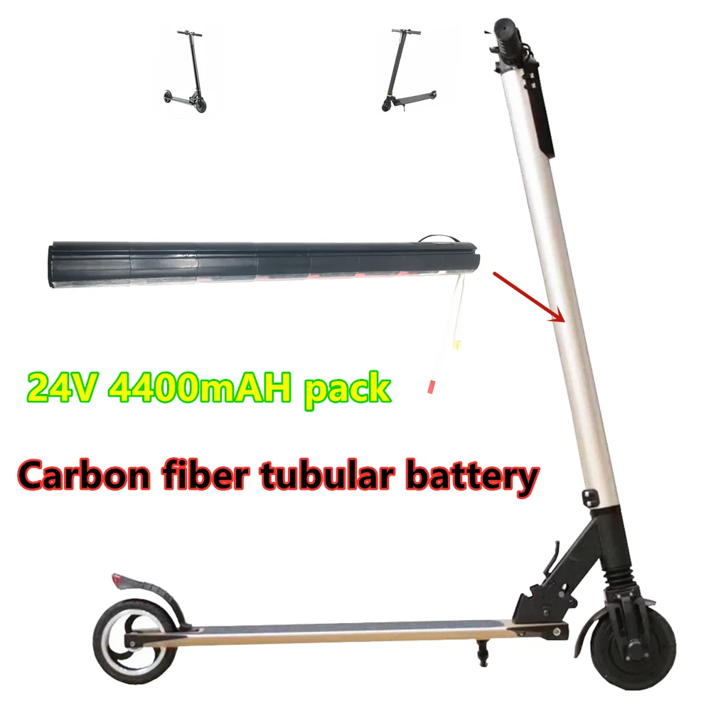 24 V 4400mAh 18650 battery pack, carbon fiber scooter special battery, carbon fiber tubular battery, Scooter accessories
24 V 4400mAh 18650 battery pack, carbon fiber scooter special battery, carbon fiber tubular battery, Scooter accessories