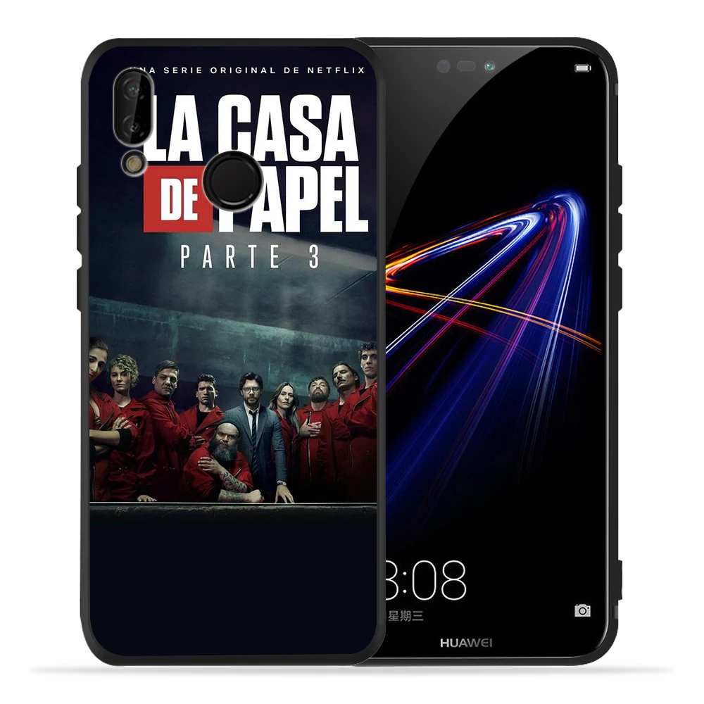 Phone Cases For Huawei Honor 9X P20 Lite P30 Pro P30 Lite P9 P10 Honor 8X 10 20i Spain TV La Casa de papel black Silicone funda
Phone Cases For Huawei Honor 9X P20 Lite P30 Pro P30 Lite P9 P10 Honor 8X 10 20i Spain TV La Casa de papel black Silicone funda
