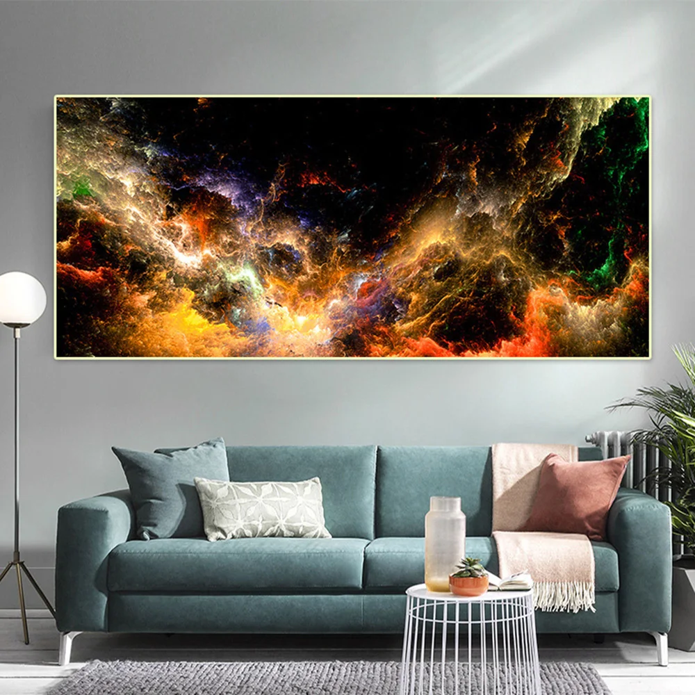 Abstract Colorful Nebula Cloud Poster and Prints Canvas Painting Print Wall Art Picture for Living Room Home Decoration No Frame
Abstract Colorful Nebula Cloud Poster and Prints Canvas Painting Print Wall Art Picture for Living Room Home Decoration No Frame