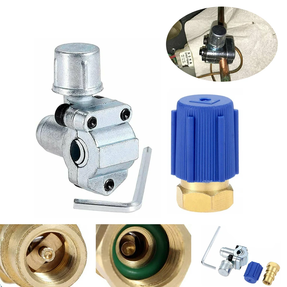 A/C Retrofit Valve Bullet Piercing Valve Line Tap Bpv31 Hvac Parts Seal Refridgerator With Dust Cap Low Side Ac Part Fixing Tool
A/C Retrofit Valve Bullet Piercing Valve Line Tap Bpv31 Hvac Parts Seal Refridgerator With Dust Cap Low Side Ac Part Fixing Tool