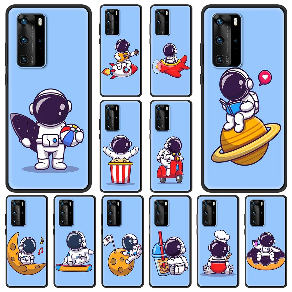 Cute Cartoon Space Astronaut Fundas Cover For Huawei Y6 Y7 2019 P30 Pro P40 Lite E P Smart Z Phone Case Silicon Shockproof Shell
Cute Cartoon Space Astronaut Fundas Cover For Huawei Y6 Y7 2019 P30 Pro P40 Lite E P Smart Z Phone Case Silicon Shockproof Shell