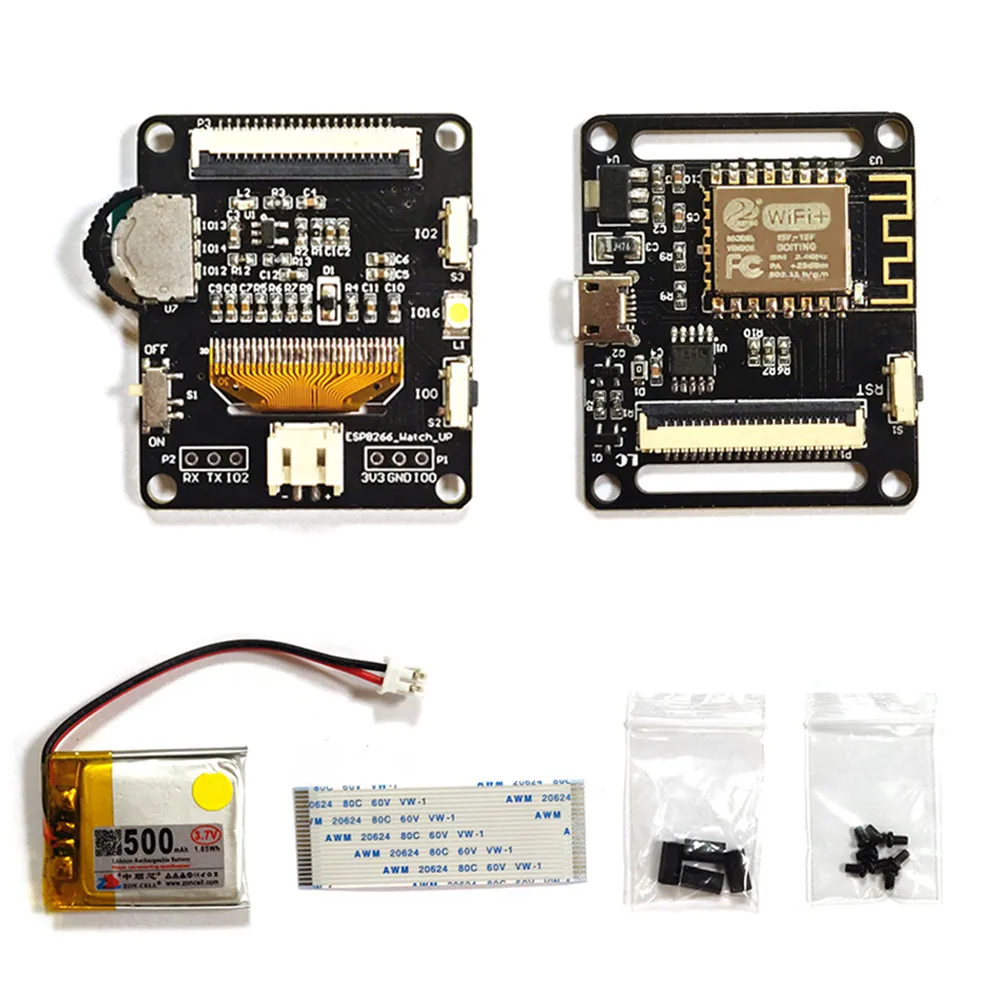 WiFi Test Tool ESP8266 Development Board WiFi Deauther Wristband Smart Watch for Arduino Kit
WiFi Test Tool ESP8266 Development Board WiFi Deauther Wristband Smart Watch for Arduino Kit