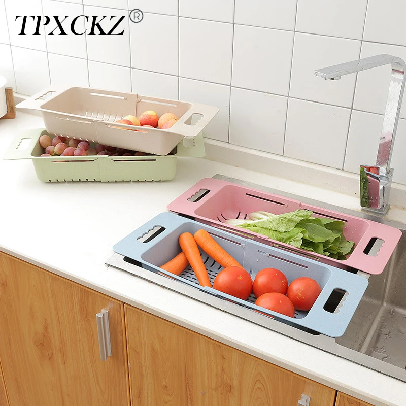 TPXCKz Retractable Kitchen Sink Strainer Rack Foldable Plastic Vegetable Fruit Washing Drainer Basket Dishes Storage Rack
TPXCKz Retractable Kitchen Sink Strainer Rack Foldable Plastic Vegetable Fruit Washing Drainer Basket Dishes Storage Rack