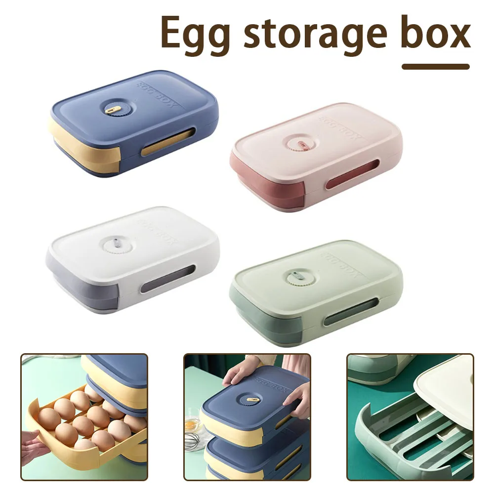 1pcs Refrigerator Egg Storage Box Drawer Fridge Fresh Keeping Holder Household Kitchen Stackable Egg Tray Container
1pcs Refrigerator Egg Storage Box Drawer Fridge Fresh Keeping Holder Household Kitchen Stackable Egg Tray Container