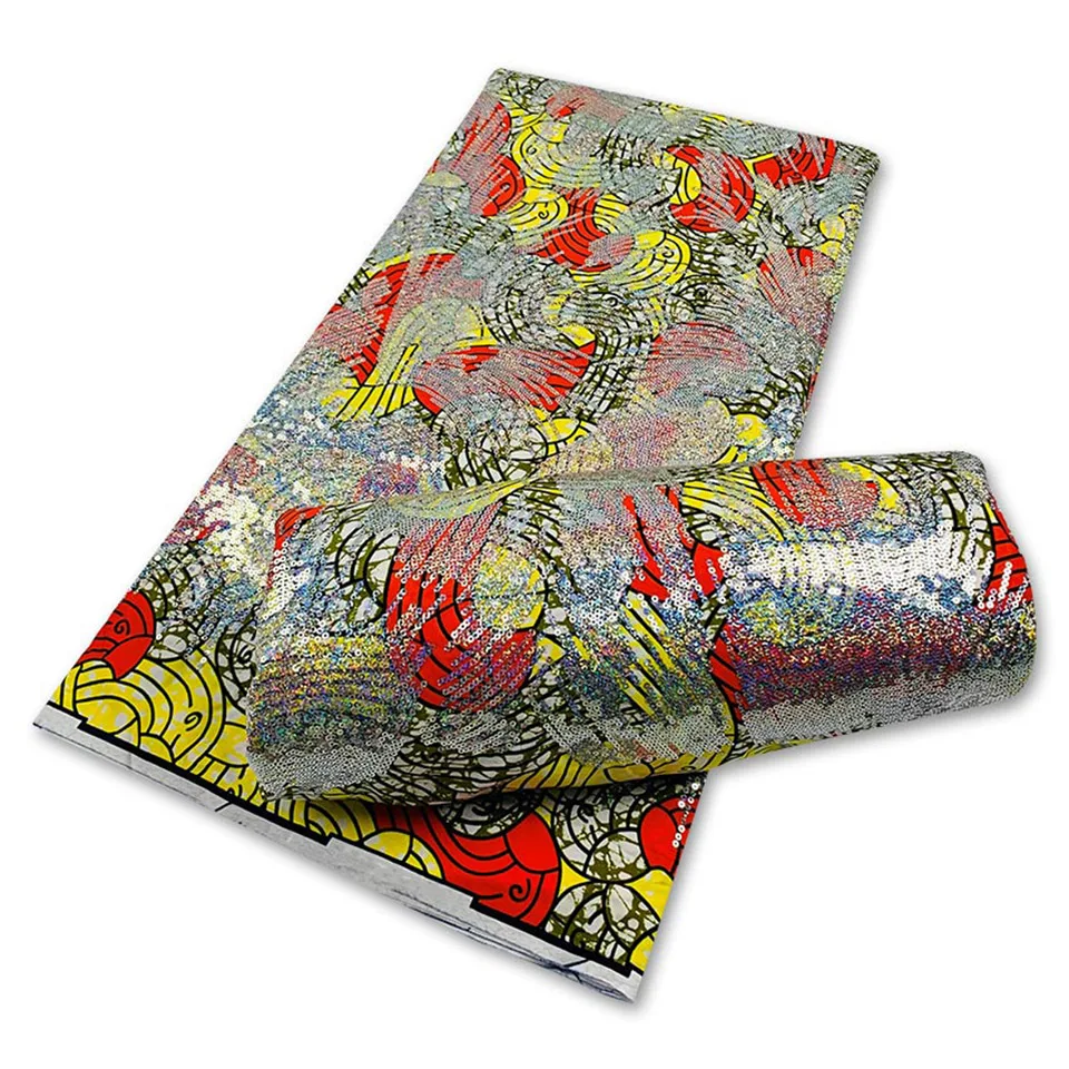 Latest Sequins African Fabrics 100% Cotton Batiki Wax Prints Kitenge/Pagnes/Kikwembe Embroidered Sequins YXL-169
Latest Sequins African Fabrics 100% Cotton Batiki Wax Prints Kitenge/Pagnes/Kikwembe Embroidered Sequins YXL-169