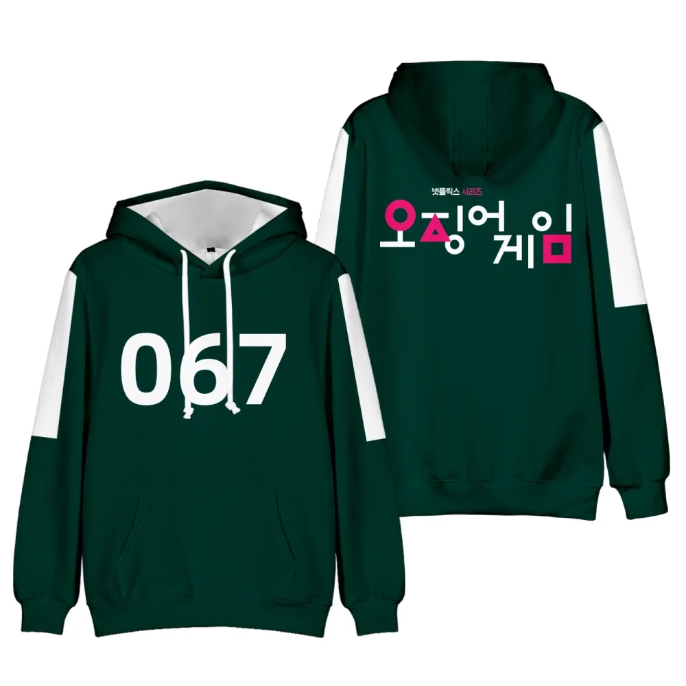 New Fashion 3D Squid Game Hoodies Men Sweatshirts Women Unisex Tops Harajuku Hip Hop Kids Pullovers Casual Boys Girls Tracksuits
New Fashion 3D Squid Game Hoodies Men Sweatshirts Women Unisex Tops Harajuku Hip Hop Kids Pullovers Casual Boys Girls Tracksuits