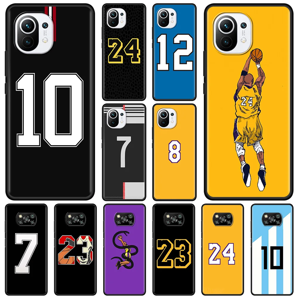 Phone Case For Xiaomi 11 11X 10T 9T 10 8 Lite Ultra Pro for mi 11i 10S 9 SE Fundas basketball star Football Number 10 23 24
Phone Case For Xiaomi 11 11X 10T 9T 10 8 Lite Ultra Pro for mi 11i 10S 9 SE Fundas basketball star Football Number 10 23 24