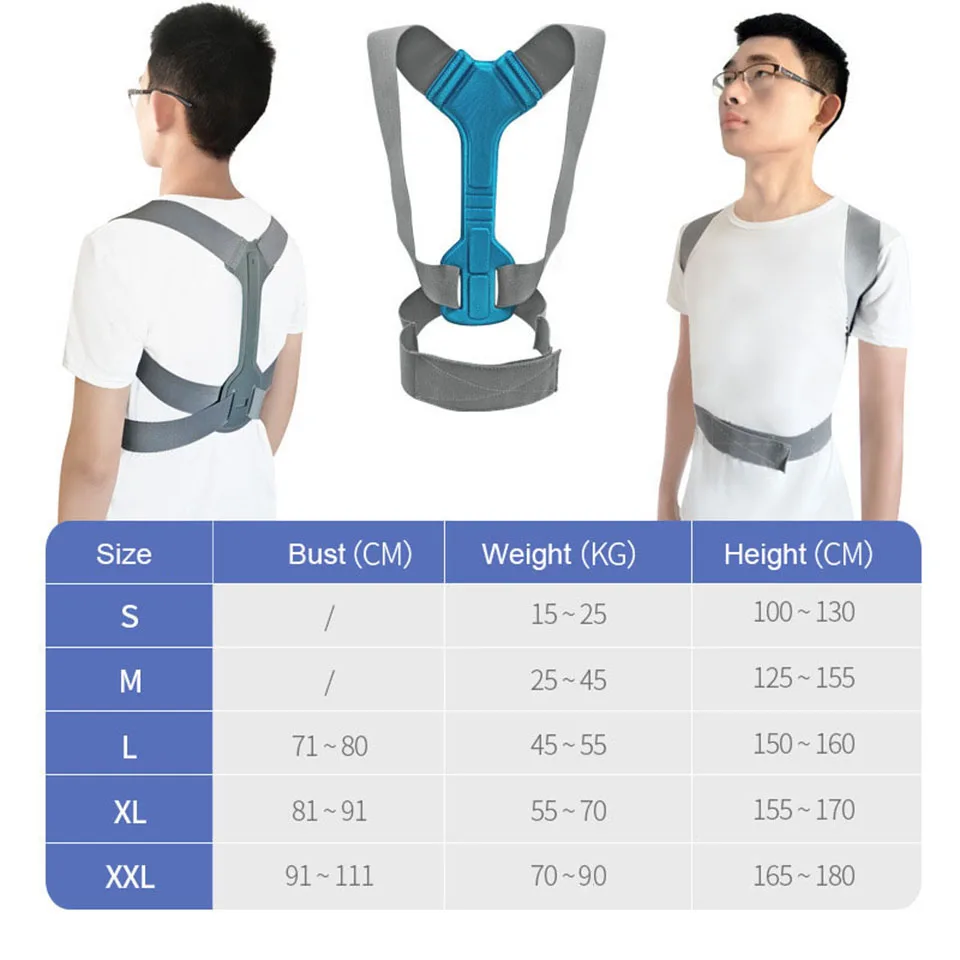 GOBYGO Adjustable Shoulder Posture Corrector Corset Back Brace Back Belt Lumbar Support Straight Corrector for Kids Men Women
GOBYGO Adjustable Shoulder Posture Corrector Corset Back Brace Back Belt Lumbar Support Straight Corrector for Kids Men Women