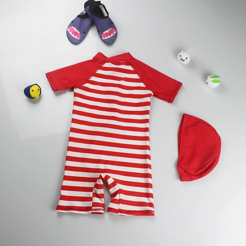 Striped One-piece Kid's Swimwear Sun Protection Quick-dry Surfing Suit Korean Baby Swimsuit Seaside Hot Spring
Striped One-piece Kid's Swimwear Sun Protection Quick-dry Surfing Suit Korean Baby Swimsuit Seaside Hot Spring