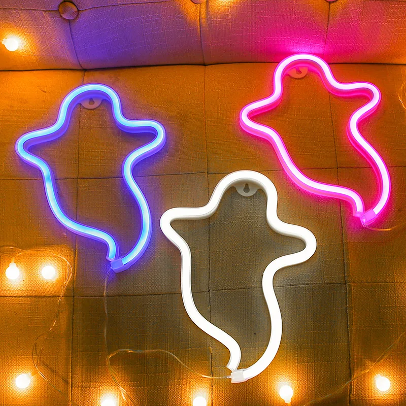 2021 New Halloween Ghost Neon Light USB Battery Powered Creative Night Light for Christmas Birthday Party Home Decor
2021 New Halloween Ghost Neon Light USB Battery Powered Creative Night Light for Christmas Birthday Party Home Decor
