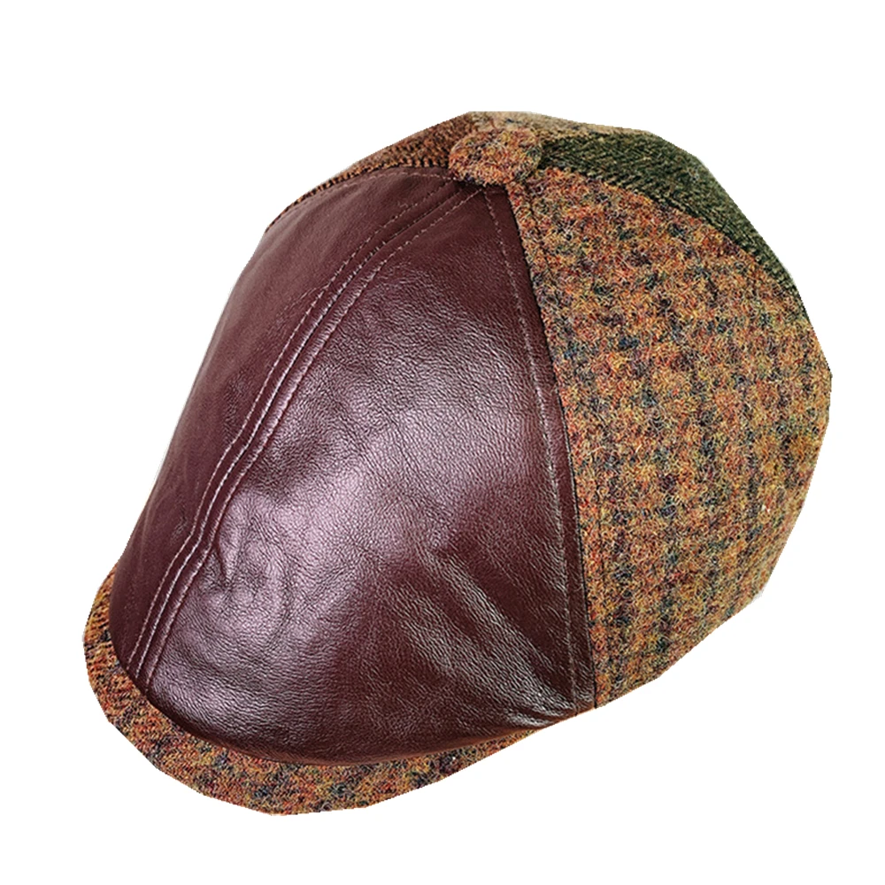 BUTTERMERE Newsboy Ivy Cap Men Women Wool Tweed Flat Caps Driver Pu Patchwork Herringbone Plaid Cabbies Glof Hat Beret Boina
BUTTERMERE Newsboy Ivy Cap Men Women Wool Tweed Flat Caps Driver Pu Patchwork Herringbone Plaid Cabbies Glof Hat Beret Boina
