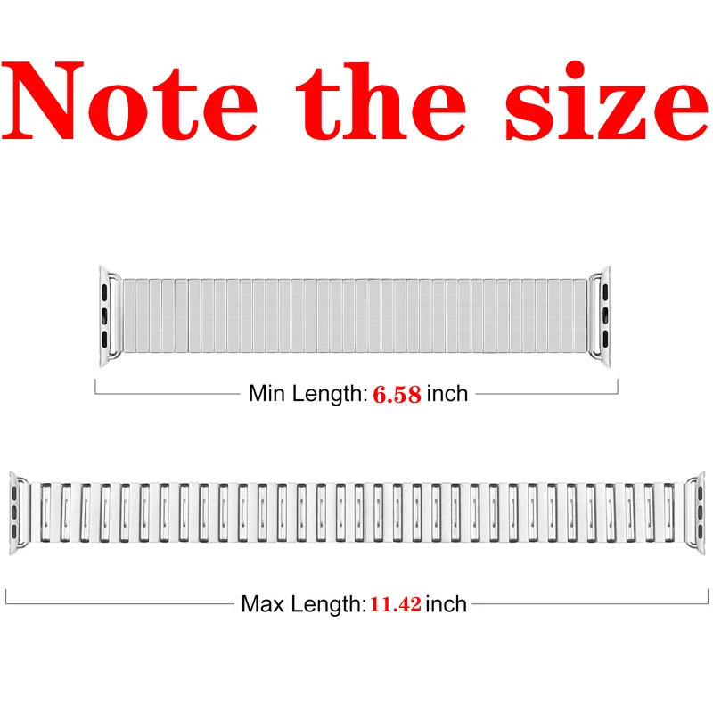 elasticity strap for apple watch band 44mm 42mm 40mm 38mm iwatch 5/4/3/2/1 link bracelet stainless steel watchband Accessories 
elasticity strap for apple watch band 44mm 42mm 40mm 38mm iwatch 5/4/3/2/1 link bracelet stainless steel watchband Accessories