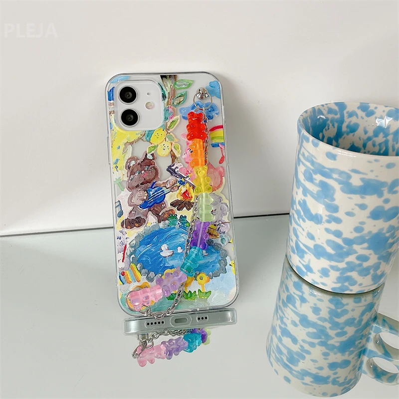 Wristband Phone Case Cute Cartoon Soft Cover Bracelet For iphone 12 mini 11 12 Pro Max 7 8 plus X XR XS Max SE Transparent
Wristband Phone Case Cute Cartoon Soft Cover Bracelet For iphone 12 mini 11 12 Pro Max 7 8 plus X XR XS Max SE Transparent