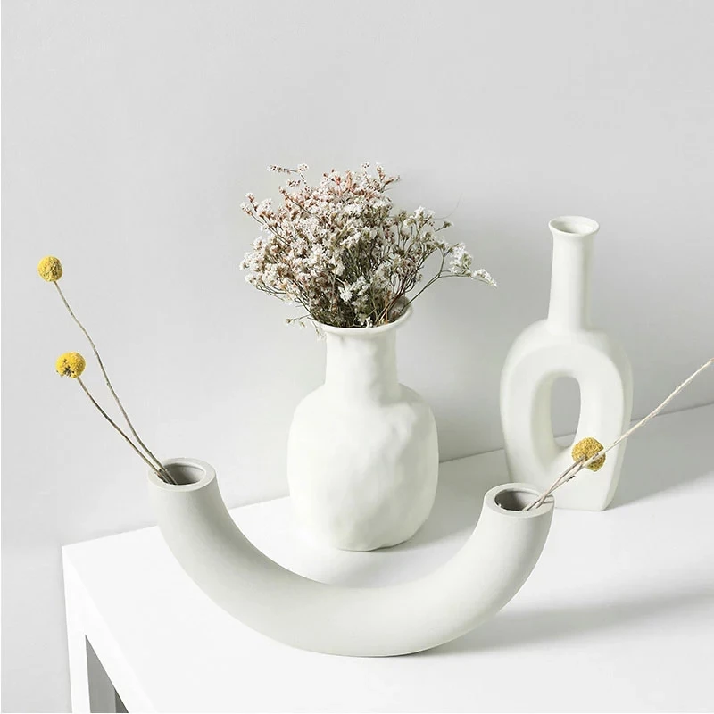Nordic Ins Ceramic Table Flower Vase Art Vases White Vegetarian Ceramic Flower Pot Home Living Room or Home Decorations Decor
Nordic Ins Ceramic Table Flower Vase Art Vases White Vegetarian Ceramic Flower Pot Home Living Room or Home Decorations Decor