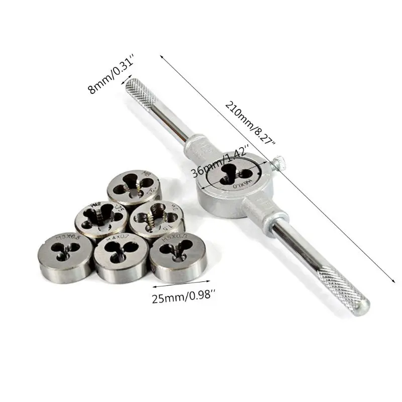8pcs Metric Adjustable Tap Die Wrench Set M3-M12 Screw Thread Taper Hand Tool A0KF
8pcs Metric Adjustable Tap Die Wrench Set M3-M12 Screw Thread Taper Hand Tool A0KF