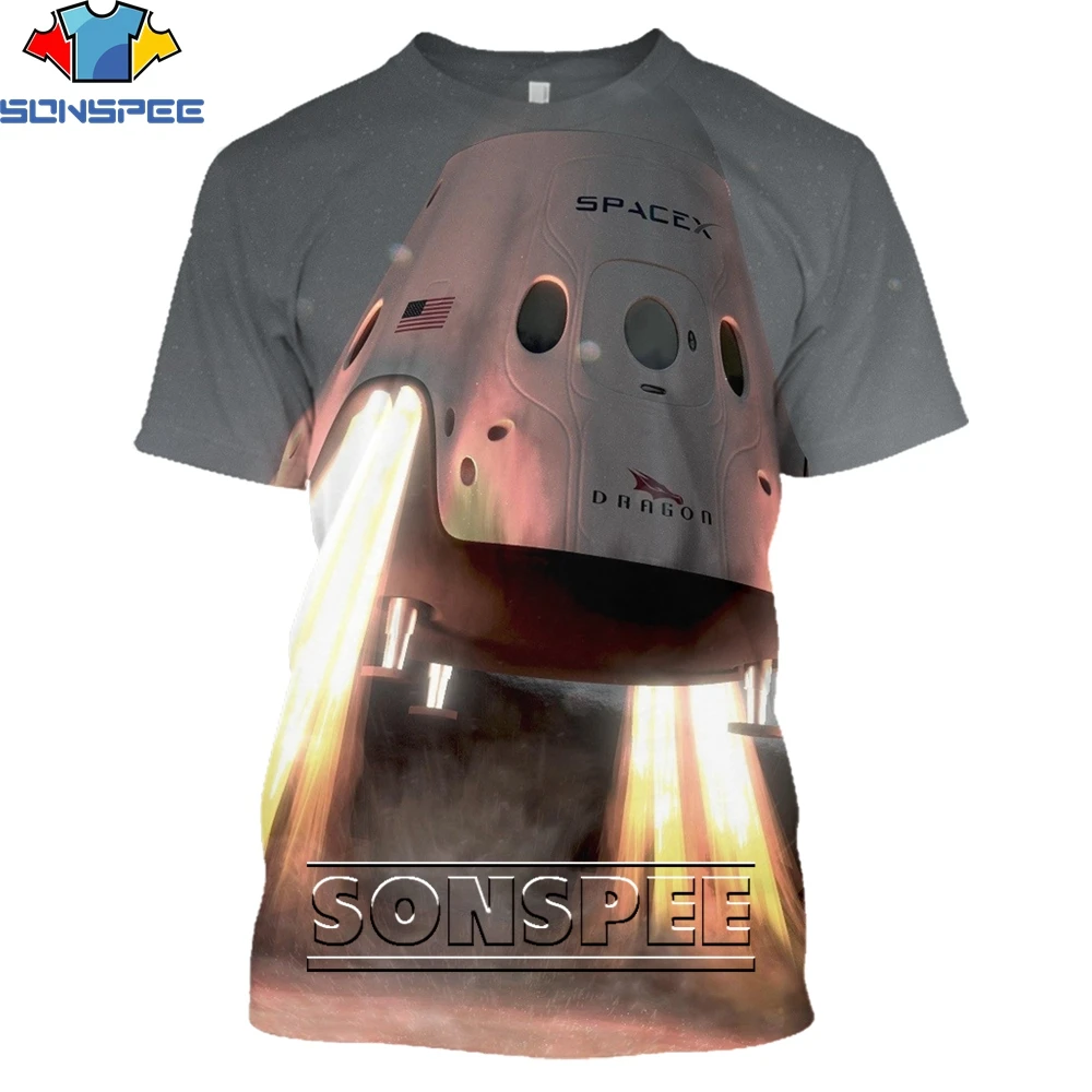 SONSPEE 3D Rocket Space Casual Men Unisex TShirt Harajuku Short sleeve Streetwear Clothing Tops
SONSPEE 3D Rocket Space Casual Men Unisex TShirt Harajuku Short sleeve Streetwear Clothing Tops