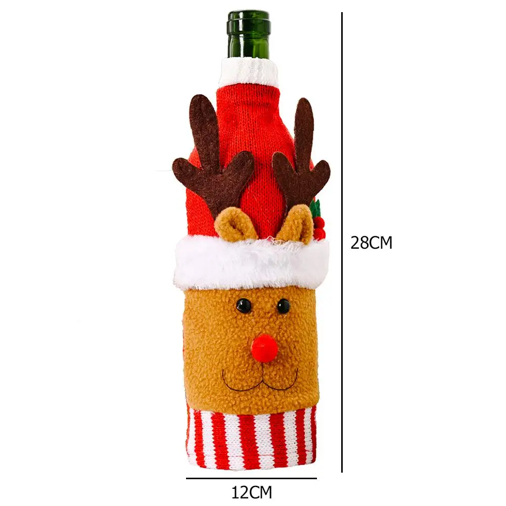 3 Pieces Of Christmas Decoration Knitted Plush Cloth Cartoon Wine Bottle Cover Creative Cartoon Old Man Wine Bottle Cover
3 Pieces Of Christmas Decoration Knitted Plush Cloth Cartoon Wine Bottle Cover Creative Cartoon Old Man Wine Bottle Cover