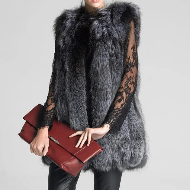 Winter Coat for Women Imitation Fox Fur Grass Vest Women's Medium Long Female Silver Fox Coat Fur Grass Haining Coat Fur
Winter Coat for Women Imitation Fox Fur Grass Vest Women's Medium Long Female Silver Fox Coat Fur Grass Haining Coat Fur