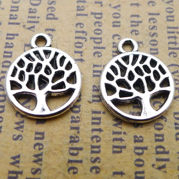 40 PCS/Lot 10mm*13mm Pendants Necklaces Antique Silver Color Life Trees Charm Handcraft For DIY Jewelry Making
40 PCS/Lot 10mm*13mm Pendants Necklaces Antique Silver Color Life Trees Charm Handcraft For DIY Jewelry Making