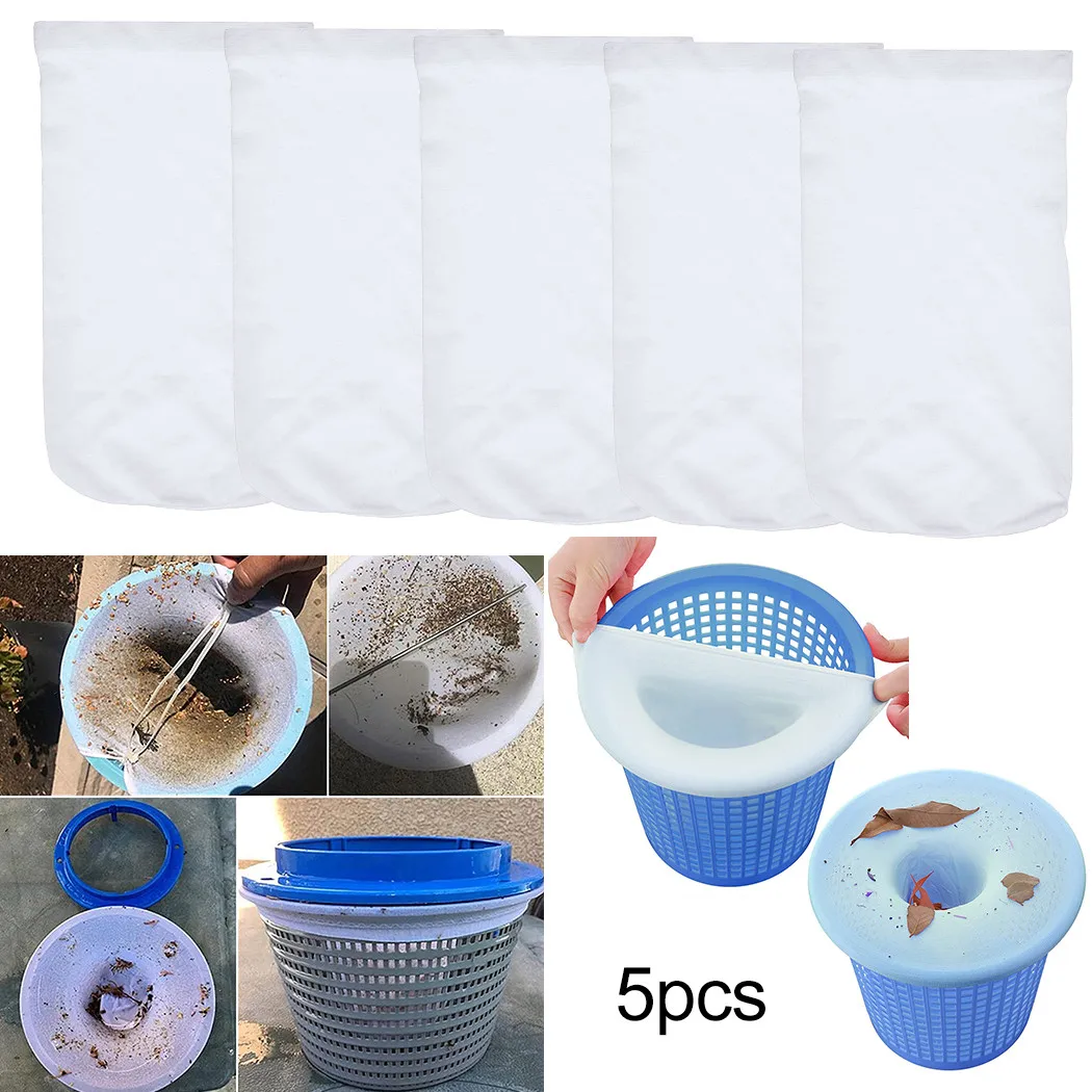 5pc Skimmer Basket Filter Removes Leaves Cleaning Tool Durable Pool Skimmer Socks Protection Pump Nylon Elastic Pool Supplies
5pc Skimmer Basket Filter Removes Leaves Cleaning Tool Durable Pool Skimmer Socks Protection Pump Nylon Elastic Pool Supplies