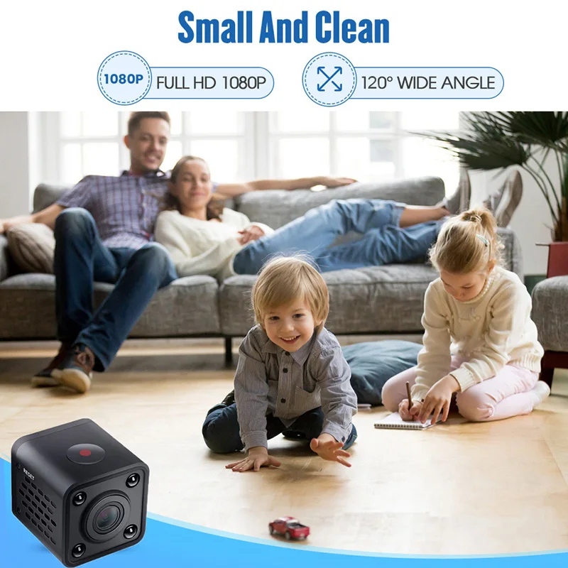 Mini IP Camera 120 Wide Angle 8-128G Memory Card Built-in Infrared Light/Night Vision Does Not Emit Light 1080P HD Home Camera
Mini IP Camera 120 Wide Angle 8-128G Memory Card Built-in Infrared Light/Night Vision Does Not Emit Light 1080P HD Home Camera