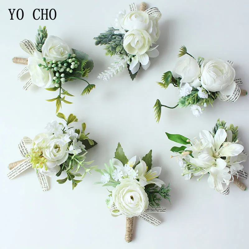 YO CHO Wrist Corsage Decor Flowers Exquisite Bontonniere Silk Artificial Rose Bridesmaid Wrist Bracelet Decoration for Wedding
YO CHO Wrist Corsage Decor Flowers Exquisite Bontonniere Silk Artificial Rose Bridesmaid Wrist Bracelet Decoration for Wedding