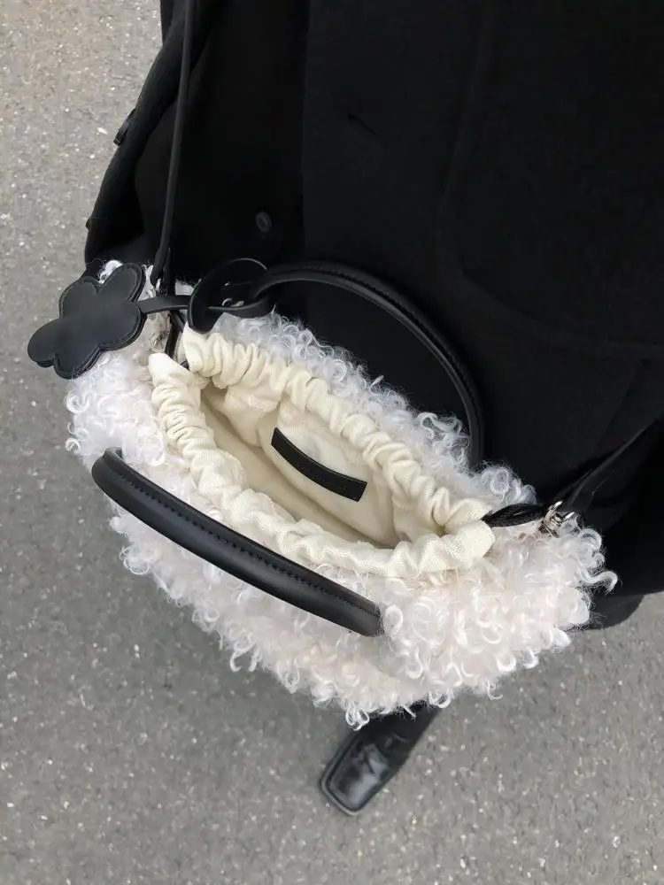 Faux Lamb Wool Casual Tote Bag for Female Elegant Design Women Shoulder Messenger Bags Soft Plush Ladies Small Purses Handbags
Faux Lamb Wool Casual Tote Bag for Female Elegant Design Women Shoulder Messenger Bags Soft Plush Ladies Small Purses Handbags