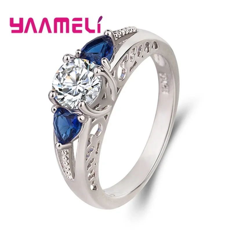 Heart Shape Blue Zircon Crystal Ring 925 Sterling Rings Metal Cutout Clear Rhinestone Fine Jewelry Women Wedding Party Gift
Heart Shape Blue Zircon Crystal Ring 925 Sterling Rings Metal Cutout Clear Rhinestone Fine Jewelry Women Wedding Party Gift