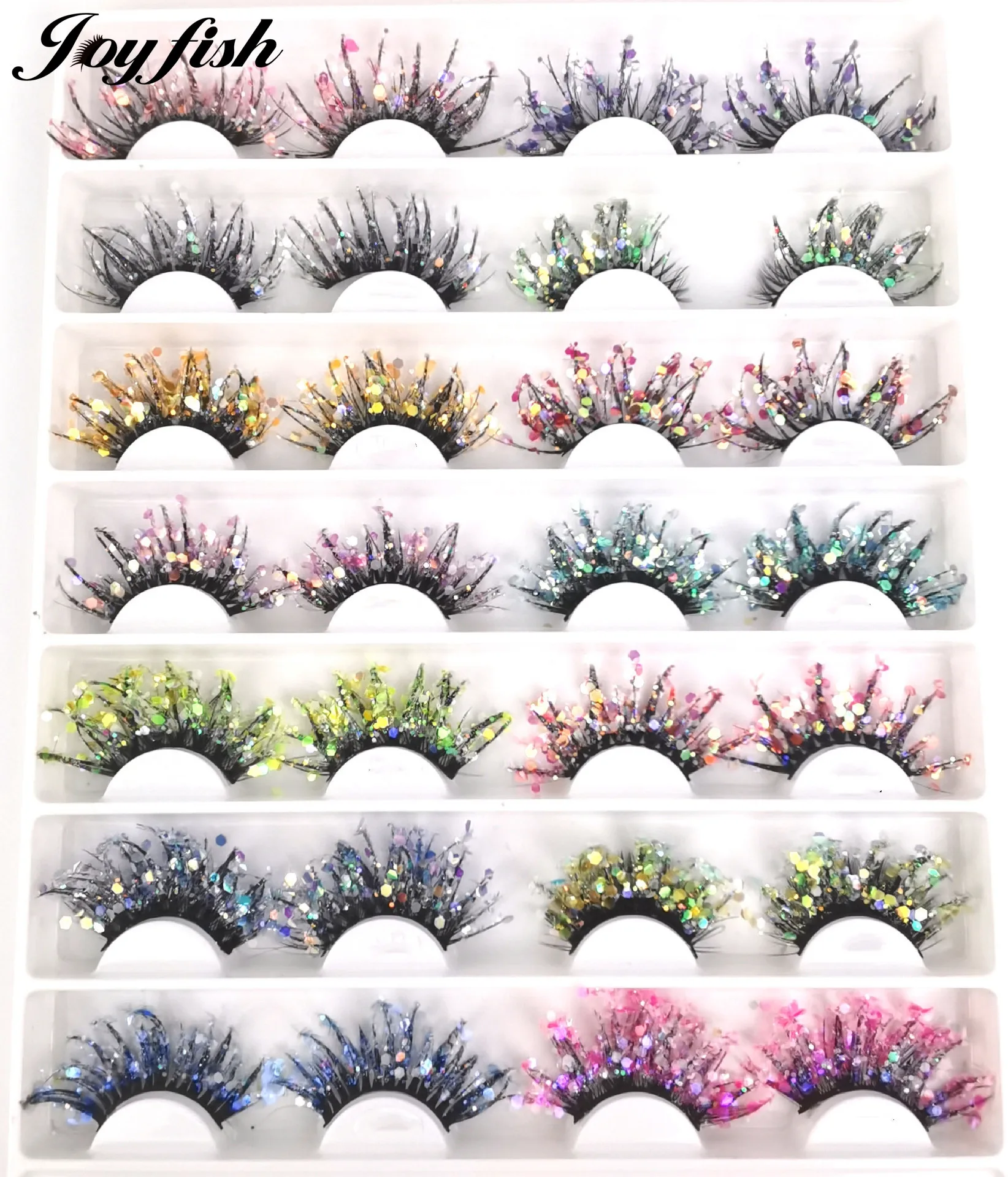 25mm Color Luminous 3d False Eyelashes Natural Makeup Stage Party Flash Powder Sequins Drill Thick Exaggerated Colorful Lash
25mm Color Luminous 3d False Eyelashes Natural Makeup Stage Party Flash Powder Sequins Drill Thick Exaggerated Colorful Lash