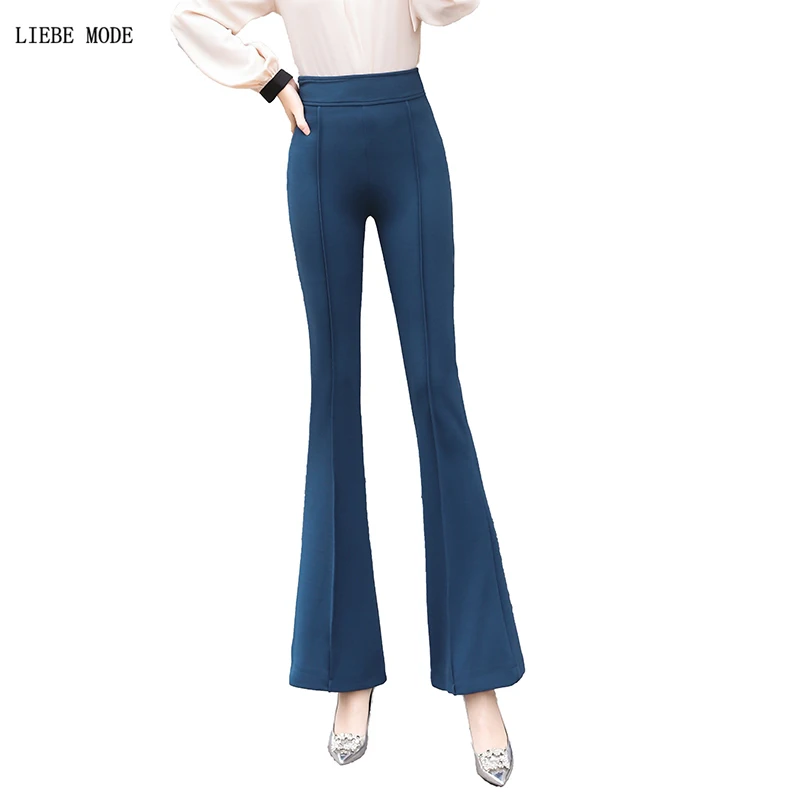 Woman Korean Work Wear High Waist Flare Pants for Women Office Flared Trousers Ladies Stretch Straight Long Pantalon Femme 2020
Woman Korean Work Wear High Waist Flare Pants for Women Office Flared Trousers Ladies Stretch Straight Long Pantalon Femme 2020