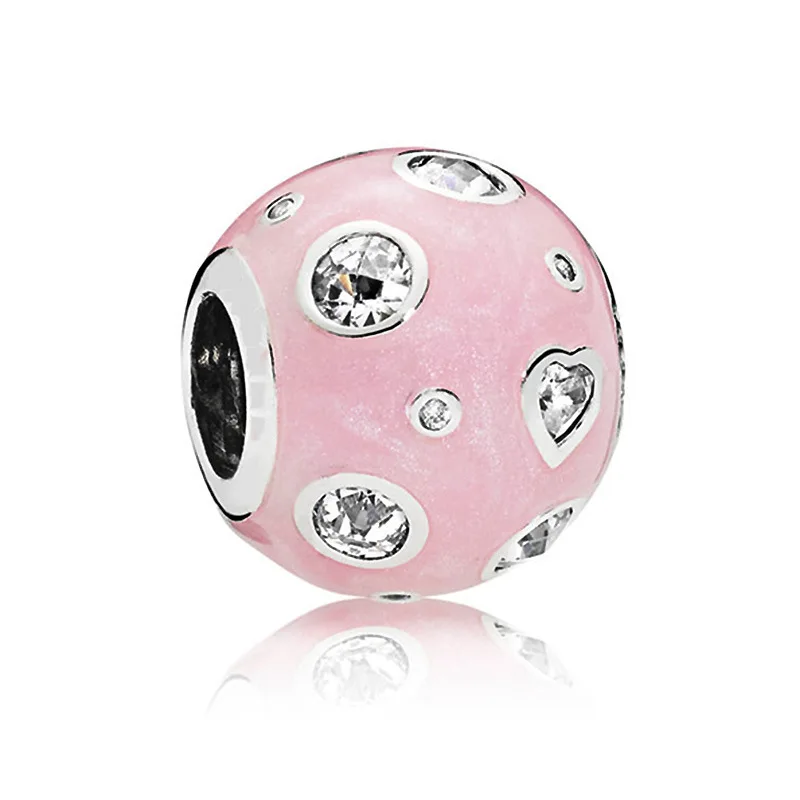 Real S925 Sterling Silver charm Pearlescent Dreams crystal Charm beads Fit Original Women DIY Bracelet Bangles Gift Jewelry 
Real S925 Sterling Silver charm Pearlescent Dreams crystal Charm beads Fit Original Women DIY Bracelet Bangles Gift Jewelry