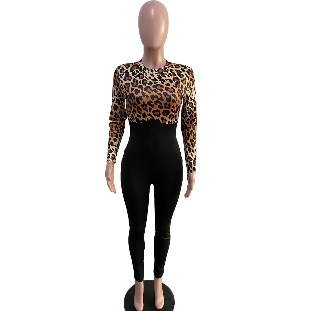 Fashion Leopard Print Casual Jumpsuit Party Night Wear Bodycon Overalls Long Sleeve Rompers Bodysuit Spring Women Clothes 2021
Fashion Leopard Print Casual Jumpsuit Party Night Wear Bodycon Overalls Long Sleeve Rompers Bodysuit Spring Women Clothes 2021