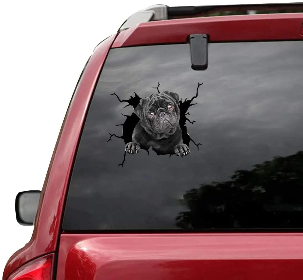 RAMUATI 3 pcs Cute Black Pug Vinyl Decal Love, Dogs Window Wall Sticker, Pug Window Wall Sticker, Laptop Sticker, Pug Car Decal 
RAMUATI 3 pcs Cute Black Pug Vinyl Decal Love, Dogs Window Wall Sticker, Pug Window Wall Sticker, Laptop Sticker, Pug Car Decal