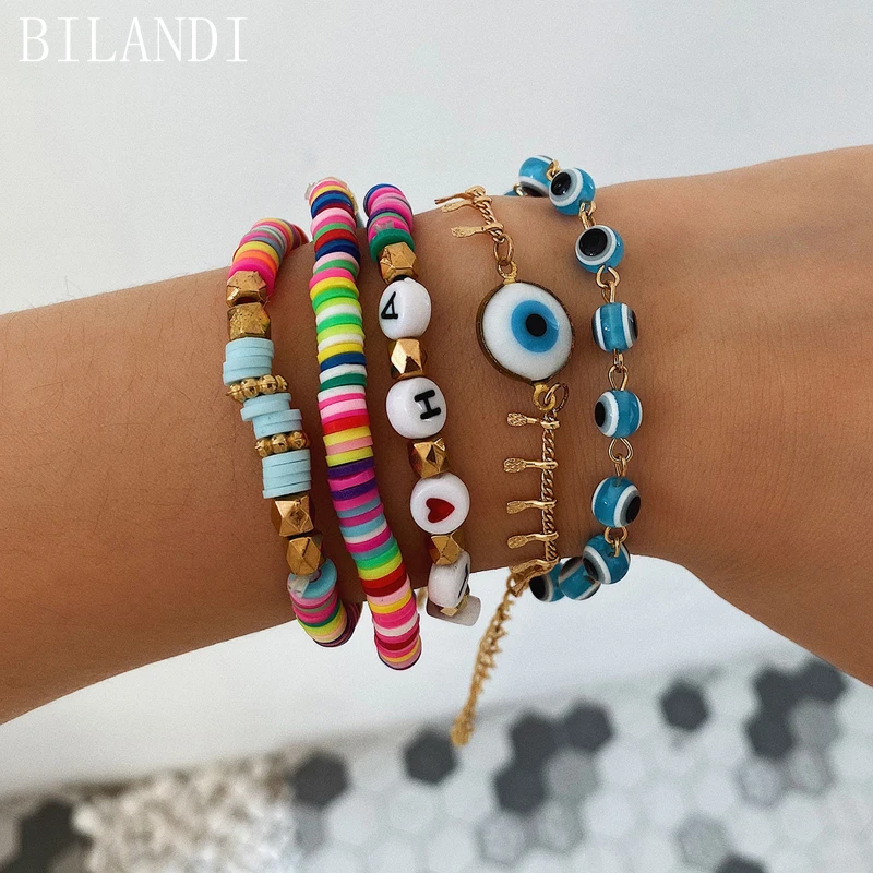 Bilandi Fashion Jewelry Colorful Seebeads Bracelet Bohemia Golden Plating Eye Shape Chain Set Women Bracelet For Girl Lady Gifts
Bilandi Fashion Jewelry Colorful Seebeads Bracelet Bohemia Golden Plating Eye Shape Chain Set Women Bracelet For Girl Lady Gifts
