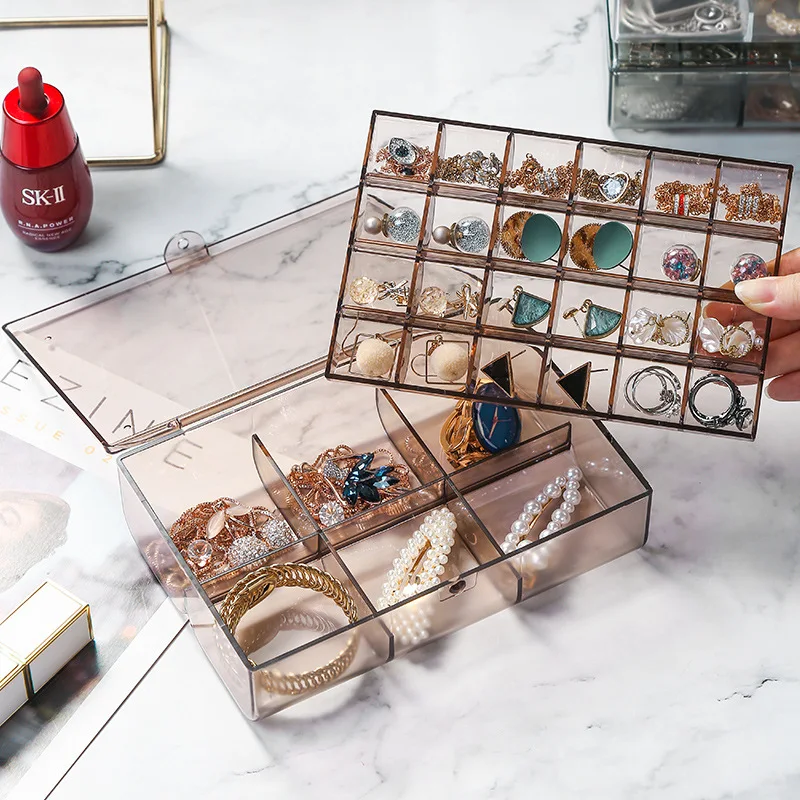 30 Cells Portable Grid Jewelry Box with Lid Large Capacity Hand Jewelry Necklace Organizing Earring Box
30 Cells Portable Grid Jewelry Box with Lid Large Capacity Hand Jewelry Necklace Organizing Earring Box