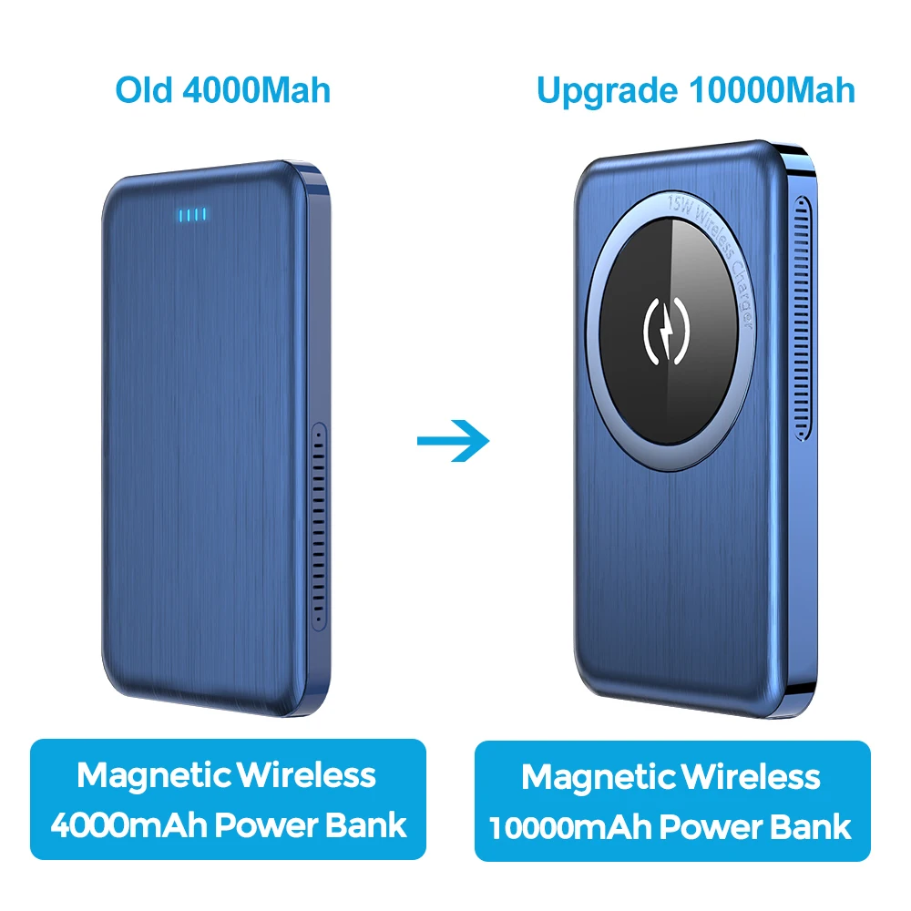 YKZ Wireless Charger Power Bank 10000mAh PD 20W Ultra-thin 15W Magnetic Charging MagSafe Mini Powerbank for iPhone 12 Samsung S9
YKZ Wireless Charger Power Bank 10000mAh PD 20W Ultra-thin 15W Magnetic Charging MagSafe Mini Powerbank for iPhone 12 Samsung S9