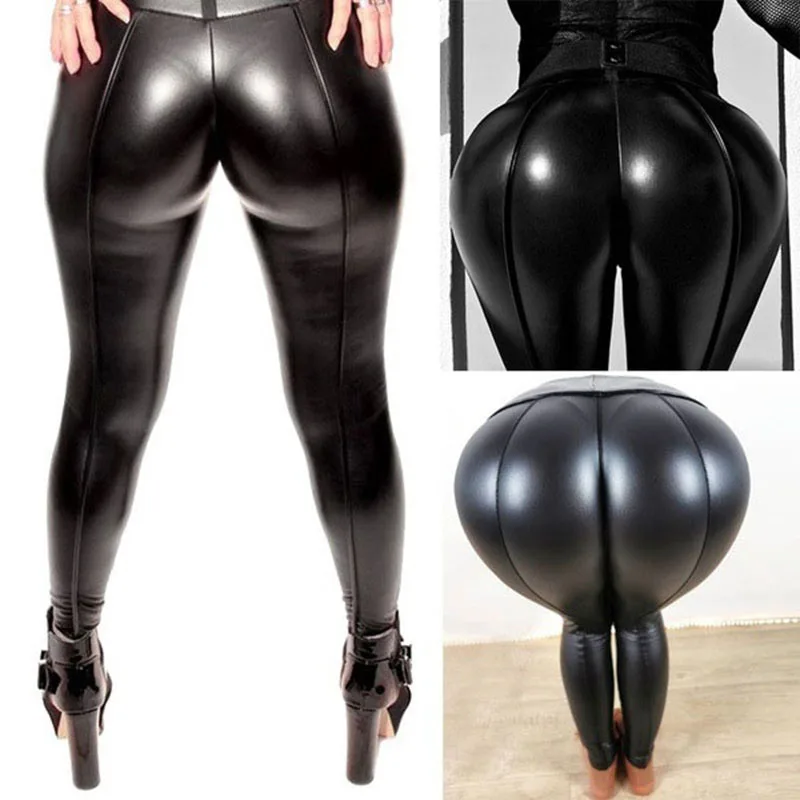 Autumn Winter Women Sexy Black PU leather Leggings Booty Leggings Push Up Faux Leather Pants Latex Rubber Pants Jeggings
Autumn Winter Women Sexy Black PU leather Leggings Booty Leggings Push Up Faux Leather Pants Latex Rubber Pants Jeggings
