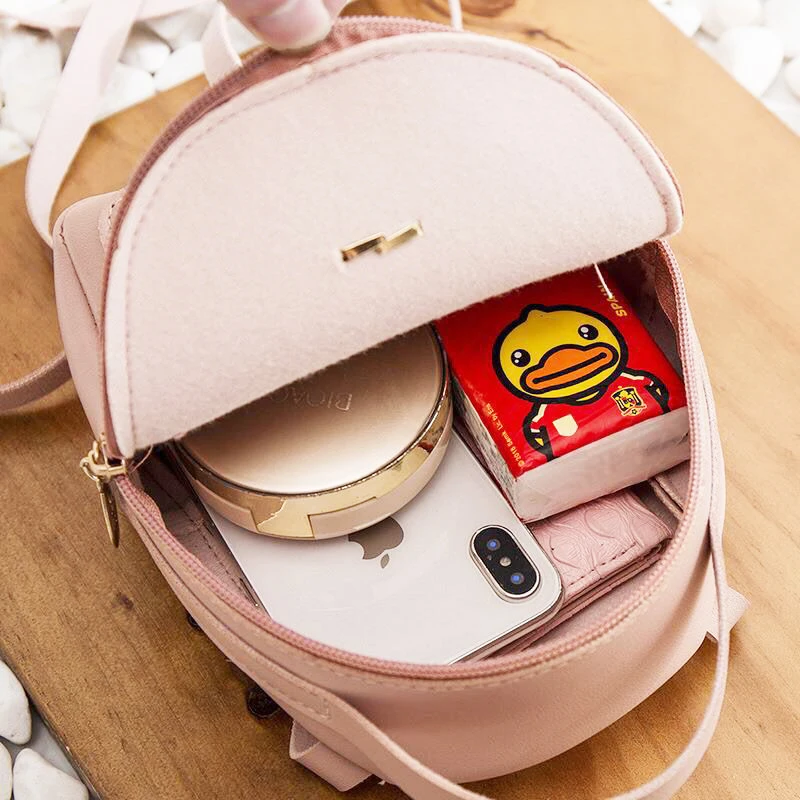 Mini Backpack Women Leather Shoulder Bag For Teenage Girls Kids Pink Multi-Function Small Bagpack Female Ladies School Backpack
Mini Backpack Women Leather Shoulder Bag For Teenage Girls Kids Pink Multi-Function Small Bagpack Female Ladies School Backpack