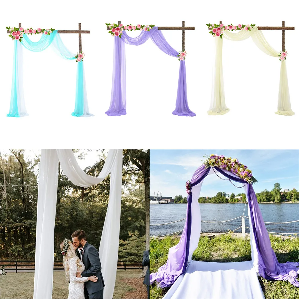 Wedding Chiffon Curtain Arch Drape Chiffon Fabric Draping Sheer Curtain Drapery Ceremony Reception Party Wedding Decor
Wedding Chiffon Curtain Arch Drape Chiffon Fabric Draping Sheer Curtain Drapery Ceremony Reception Party Wedding Decor