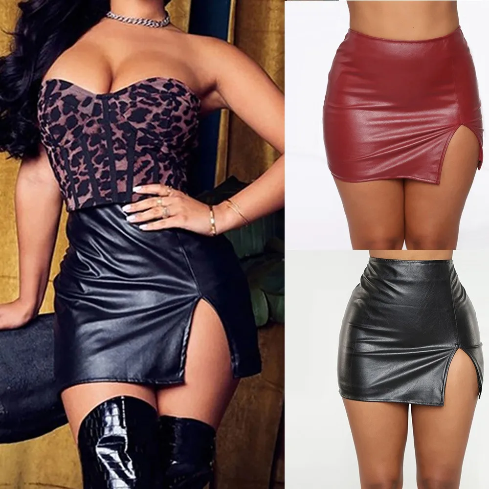 Fashion Womens Sexy Lace Up Bandage Leather Skirt High Waist Club Party Tight Pencil Stretch Short Mini Skirt Black
Fashion Womens Sexy Lace Up Bandage Leather Skirt High Waist Club Party Tight Pencil Stretch Short Mini Skirt Black
