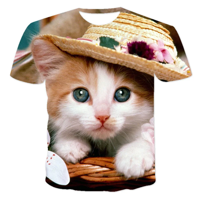New Fashion Lovely Cool Men and Women's 3D T-shirt Print Cat Short Sleeve Summer Tops Tees Female T-Shirt Oversized Casual Tops
New Fashion Lovely Cool Men and Women's 3D T-shirt Print Cat Short Sleeve Summer Tops Tees Female T-Shirt Oversized Casual Tops