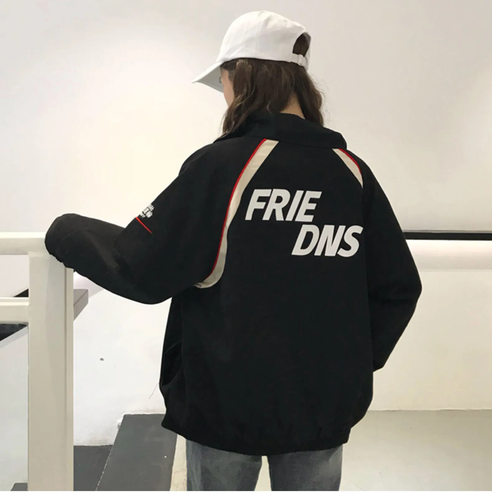 Jackets Women Hip-Hop Oversize Boyfriend Pockets Zipper Letter Printed Harajuku Streetwear Thicker High Quality Womens Clothing
Jackets Women Hip-Hop Oversize Boyfriend Pockets Zipper Letter Printed Harajuku Streetwear Thicker High Quality Womens Clothing