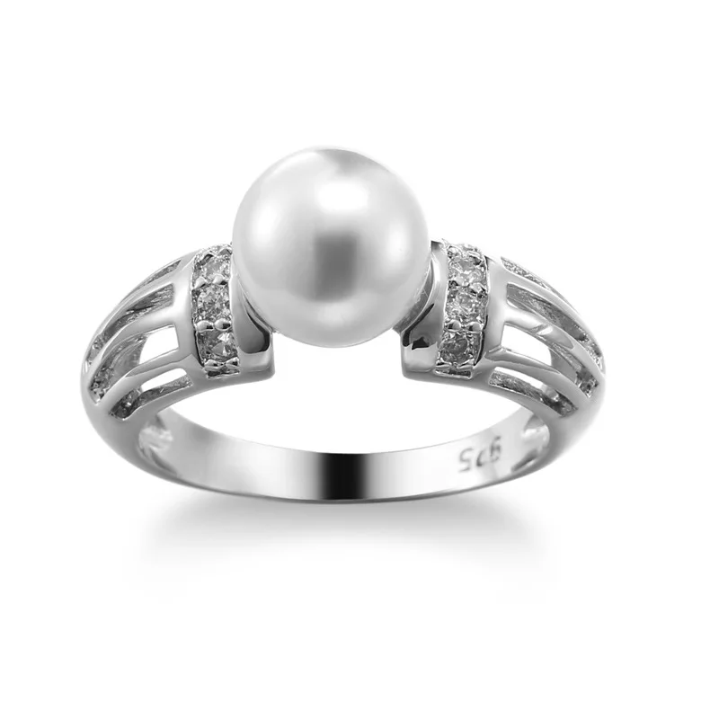 Korean Version of the New Silver Ring with Pearl Zircon Women's Hand Jewelry
Korean Version of the New Silver Ring with Pearl Zircon Women's Hand Jewelry
